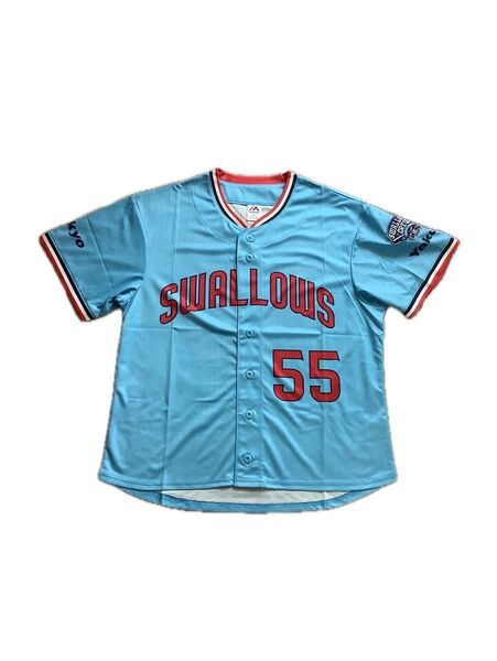 2024CREWユニフォーム 新品 村上 宗隆選手 背番号55 Light Blue サイズS