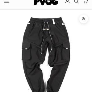 Pvot ブラック カーゴパンツ ブラック L ピボット BLACK