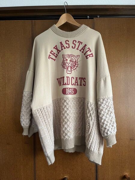 かわいいビッグシルエットトレーナー 薄手ニット 新品 未着用