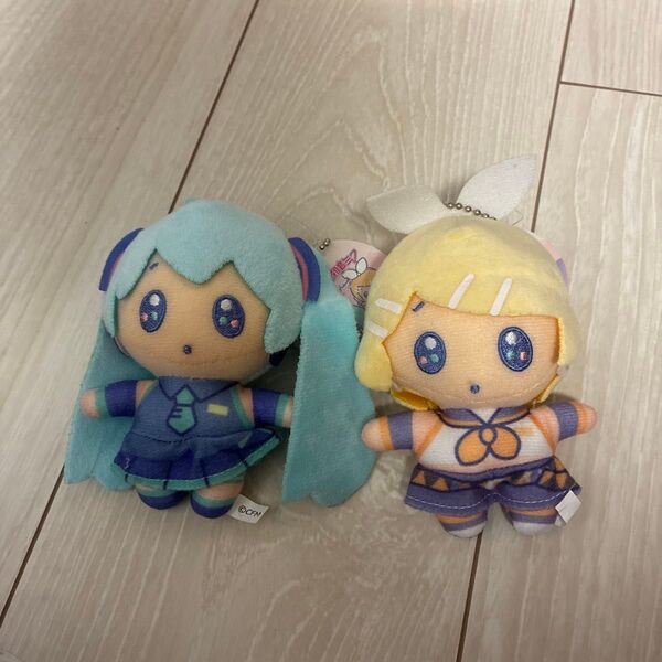 初音ミク リン ぬいぐるみ マスコット ボールチェーン付き