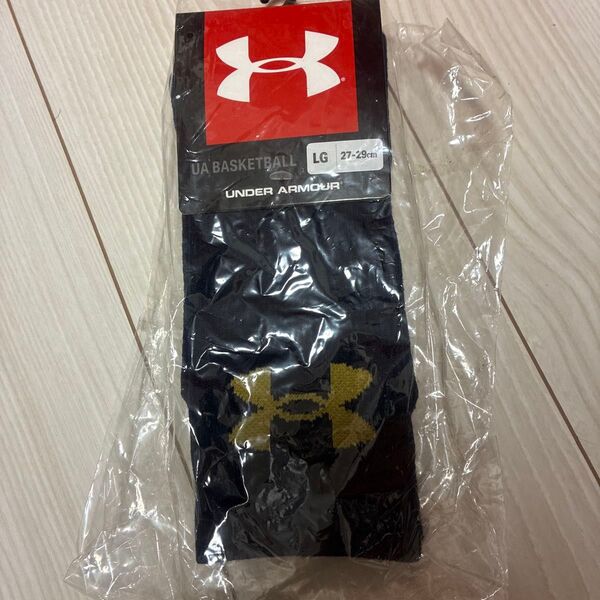 アンダーアーマー UNDER ARMOUR ソックス バスケットボール 靴下 バスケ ロゴ ネイビー 紺