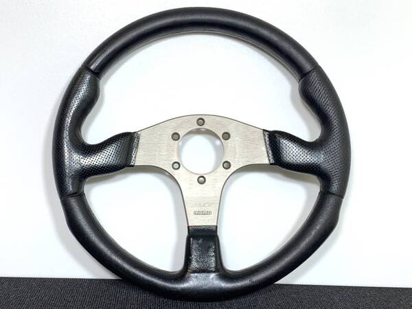 【送料無料・即日発送】モモ RACE モモ ステアリング 35パイ 本革 パンチングレザー仕様 スポーツ設計 momo RACE 1995年製 当時物