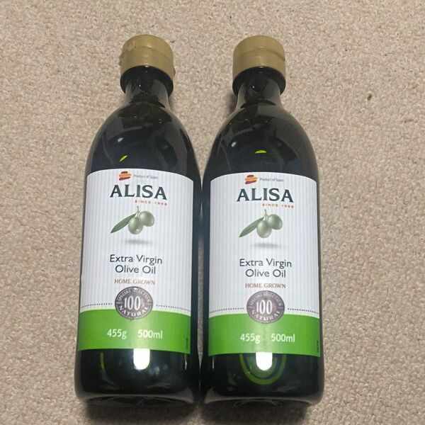 スペイン産エクストラバージンオリーブオイル ALISA 455g 500ml 2本