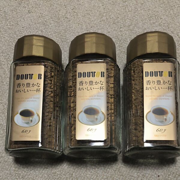ドトール インスタントコーヒー60gが3個
