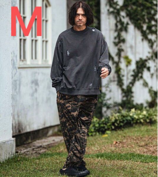 CAMBIO カンビオ カモフラージュ柄ベロアパンツ M サイズ 新品