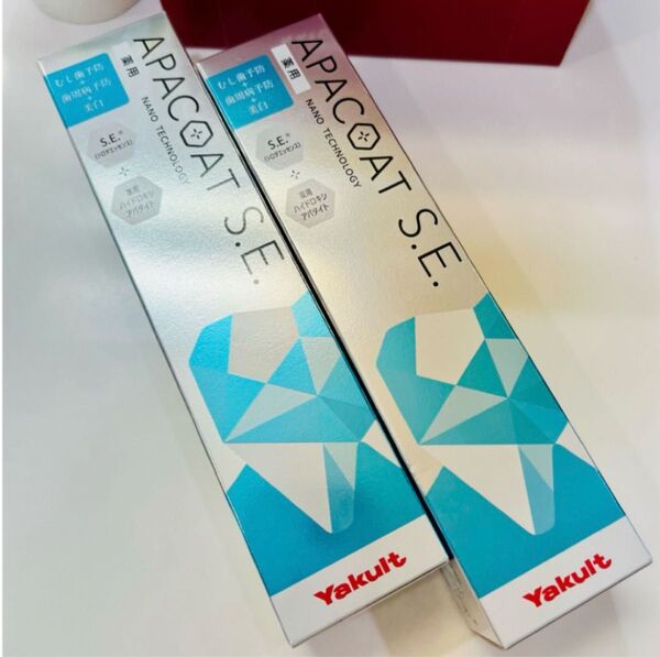 2本セット★ヤクルト薬用アパコートS.E.ナノテクノロジー120g 薬用歯磨き
