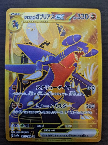 ポケモンカード シロナのガブリアスex UR