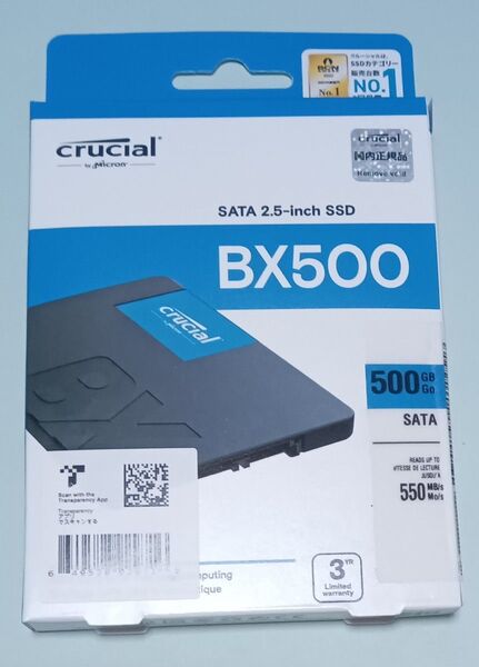 ☆新品Crucial BX500 内蔵SSD 500GB 2.5インチ CT500BX500SSD1JP☆