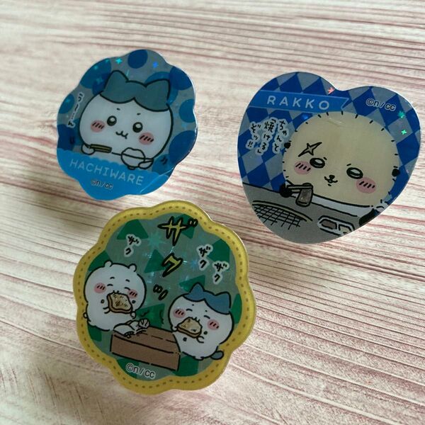 【ハチワレ ラッコ ちいかわ&ハチワレ】ちいかわ キラキラクリップ 3個セット