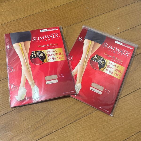 SLIM WALK Shape & Keep メディベージュ S-M 2個