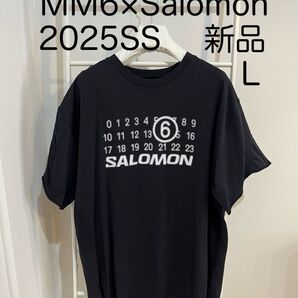 25SS mm6×Salomonサロモン シームレスTシャツ 黒 正規品新品 L