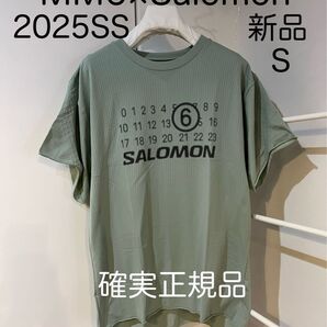 25SS mm6×Salomonサロモン シームレスTシャツ ブルー正規新品 S