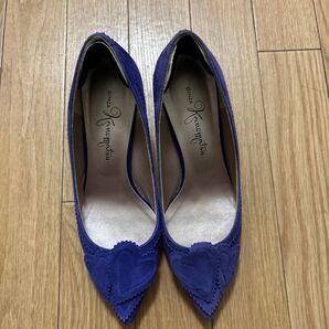 銀座かねまつ スエードパンプス