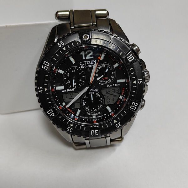 CITIZEN Eco-Drive ワールドタイム チタン製腕時計
