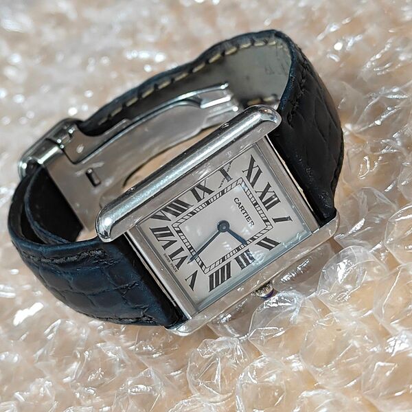 Cartier タンクソロ SM W1018255 レディース カルティエ腕時計
