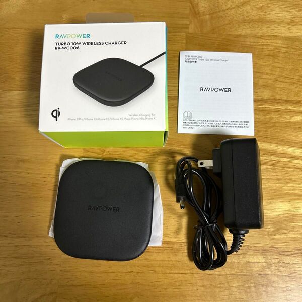 RAVPOWER ワイヤレス充電器 RP-WC006 ブラック
