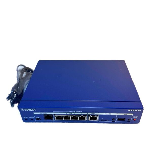 ★my①YAMAHA RTX830 ギガアクセス VPN ルーター ★初期化完了 Rev.15.02.30 最新 ★正常動作品