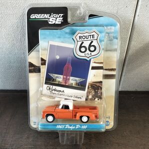 【新品未開封】 GREENLIGHT グリーンライトSE ダイキャストミニカー 1965年 ダッジ D-100 オレンジ