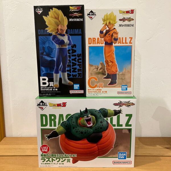 一番くじ ドラゴンボール VSオムニバスCROSS B賞 ベジータ C賞 孫悟空 ラストワン賞 セル 3点セット
