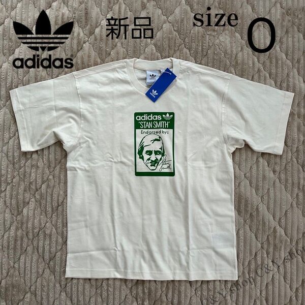 adidas アディダス TONGUE スタンスミス Tシャツ Oサイズ