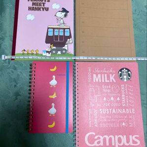 スタバノート 阪急スヌーピーコラボノートなどまとめて