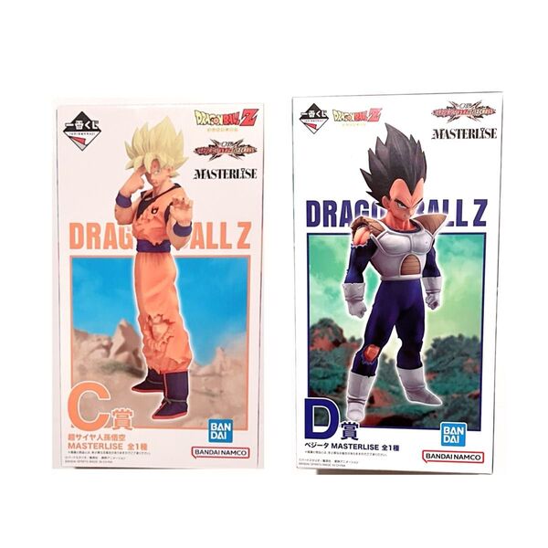ドラゴンボール 一番くじ C賞超サイヤ人孫悟空 D賞ベジータ フィギュア2点