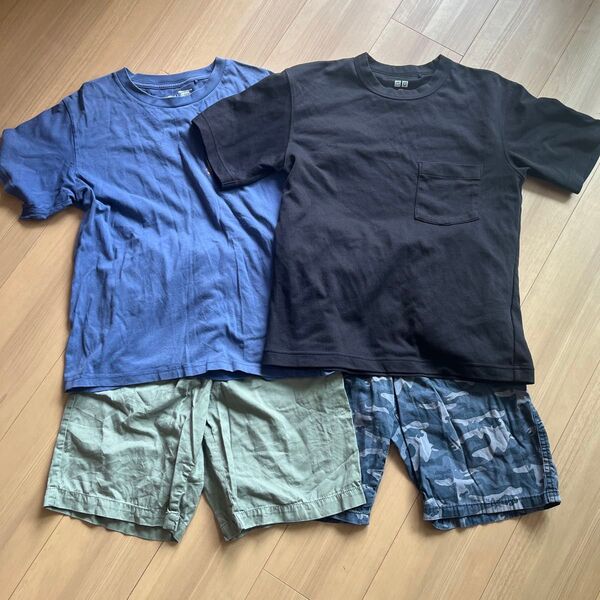 男の子 150センチ セット ハーフパンツ 半袖 ユニクロ GU