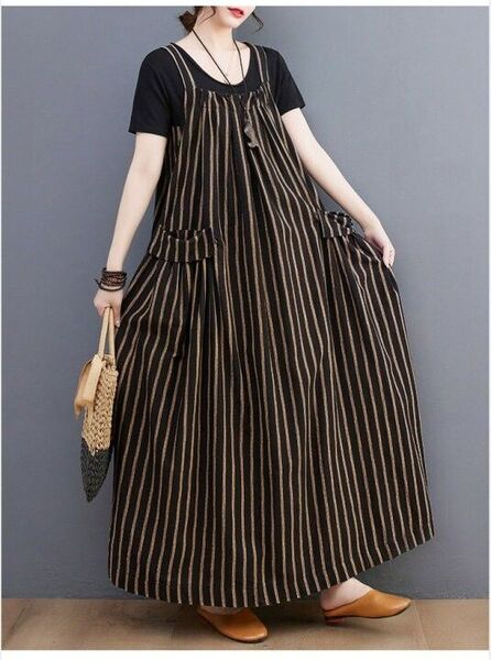 ワンピース ロングワンピース ジャンパースカート サロペット マキシ丈 ロング