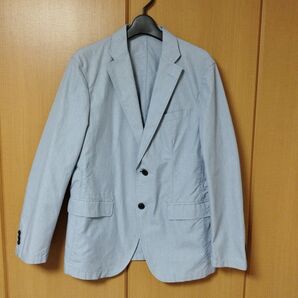 新品!未使用!ユニクロ グレー薄手テーラードジャケット春夏用