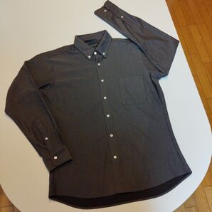 新品!hiromichi nakano ブラウン長袖シャツ春物