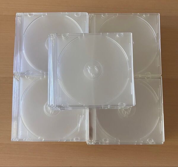 CD DVD BD用 ケース 50枚 クリアタイプ 厚さ5ミリタイプ