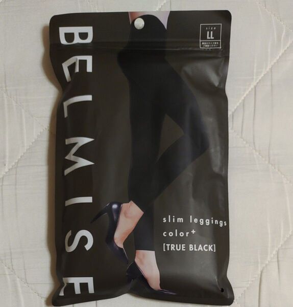 BELMISE ベルミス スリムレギンス カラープラス LL トゥルーブラック 着圧レギンス