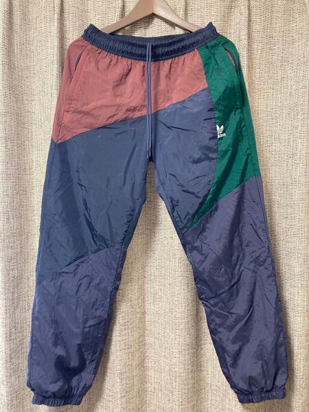 adidas アディダス ウインドパンツ トレフォイル ジャージ パンツ スポーツ 80s 古着 レトロ