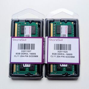ノートパソコン用メモリ SO-DIMM PC3L-12800(1600Mhz)8GB×2 16GB