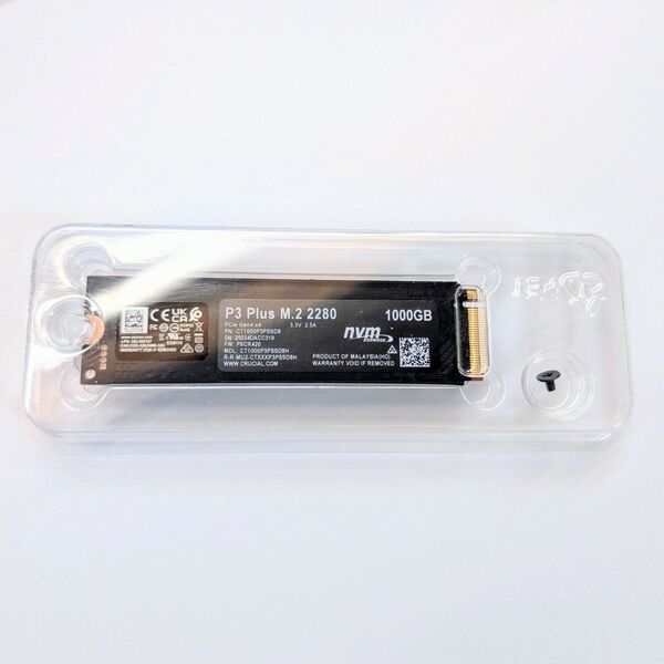 Crucial P3 Plus NVMe M.2 SSD 1TB (1000GB)