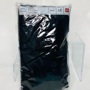 オールドユニクロ【新品廃盤】綿一部丈くろぱん 一部丈 Mサイズ スパッツ2枚セット インナーパンツ黒 UNIQLO