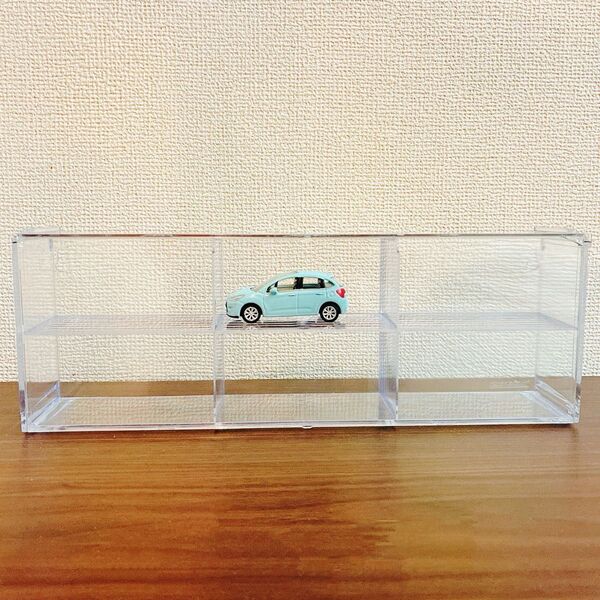極美品/ミニカー6台収納クリアケース フラップ式 トミカ ミニカーコレクション 専用ケース 国産名車コレクション