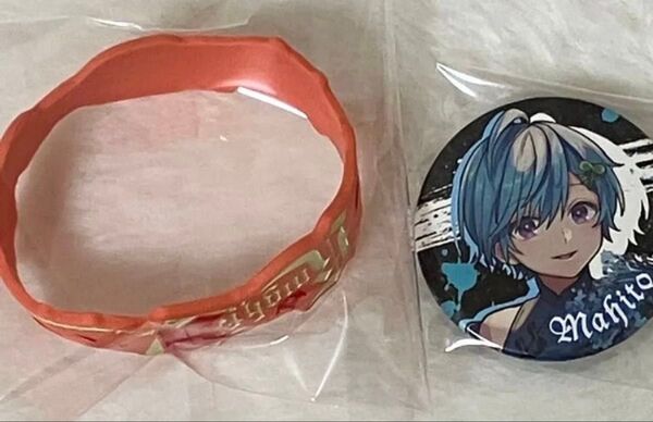 ばぁう まひと ラバーバンド 缶バッジ