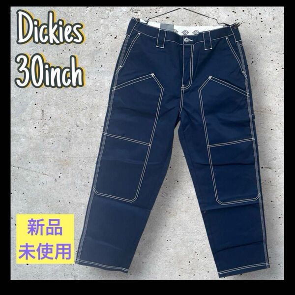 【新品】 Dickies ディッキーズ ワークパンツ ダブルニー ネイビー