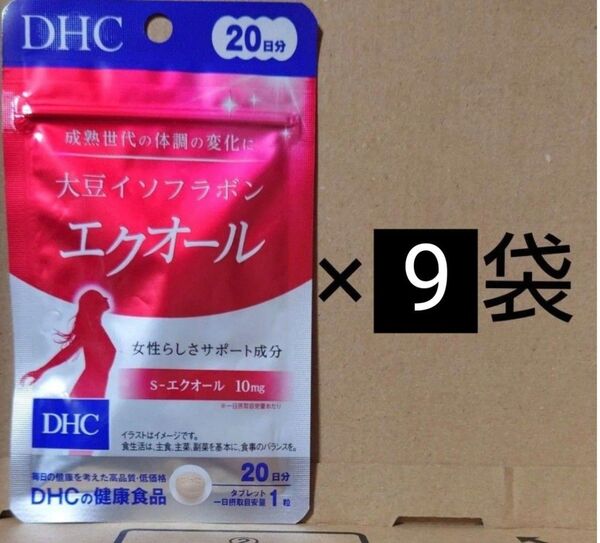 DHC 大豆イソフラボン エクオール 20日分 20粒 9セット
