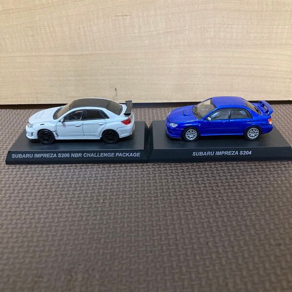 京商1/64 スバルインプレッサWRX STi S204&S206 2台セット