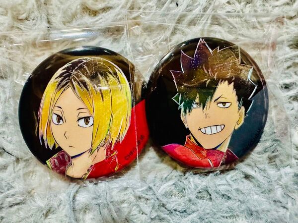 ハイキュー 孤爪研磨 黒尾鉄朗 缶バッジ セット