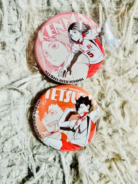 ハイキュー 黒尾鉄朗 孤爪研磨 缶バッジ セット