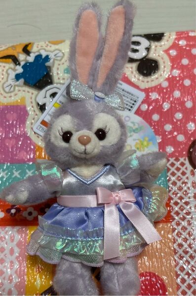 ダッフィー&フレンズ 20周年 カラフルハピネス ステラルー ぬいぐるみバッジ