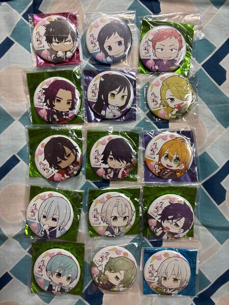 刀剣乱舞 アニメイトカフェ アニカフェ 花丸 コラボ 缶バッジ 15個まとめ売り ※処分品