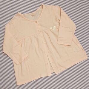 petit main プティマイン☆薄手 七分袖カーディガン UVケア☆130cm 120☆ピンク☆女の子 上着 羽織物 羽織り