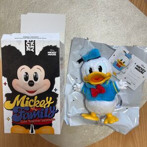 POPMART DISNEY ミッキーファミリー キュート トゥギャザー シリーズ ぬいぐるみキーチェーン ドナルド