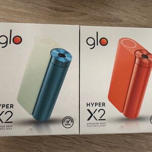 2個セット 新品 glo hyper X2 グローハイパーエックスツー ミントブルー オレンジ デバイス 本体