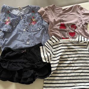 女の子 キッズ服 まとめ売り 4点セット トップス ボトムス