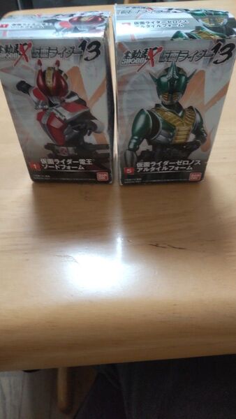仮面ライダー電王&ゼロノス フィギュア 2個セット置き物